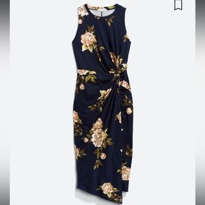 Mine Britton Abigail Brushed Knit Fitted Midi Dress